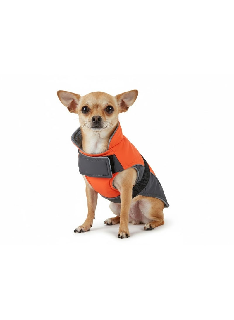 Pet Jacket, XS Size, for Small Breeds up to 2.5kg, orange - Image 1